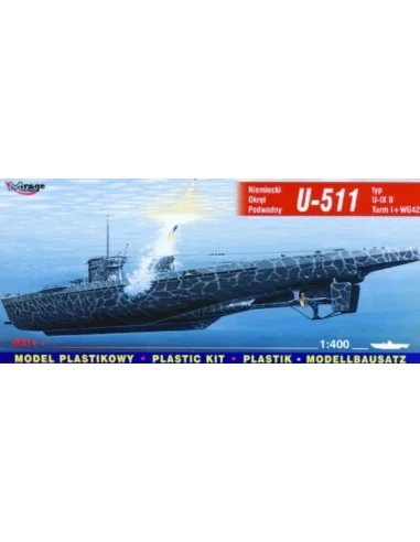 Deutsches U-Boot U 511 Typ IX B Turm I und WG42, 1/400 - Mirage Hob...