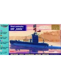Polnisches U-Boot ORP Sokol mit Fotoätzteilen, 1/400 - Mirage Hobby...