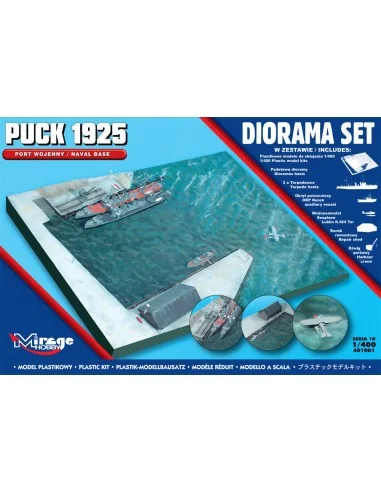 Puck 1925 Diorama Set (Naval Base), 1/400 - Mirage Hobby 401001