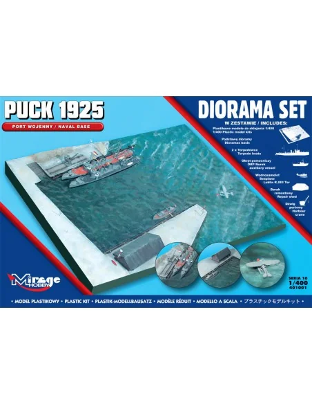 Puck 1925 Diorama Set (Naval Base), 1/400 - Mirage Hobby 401001