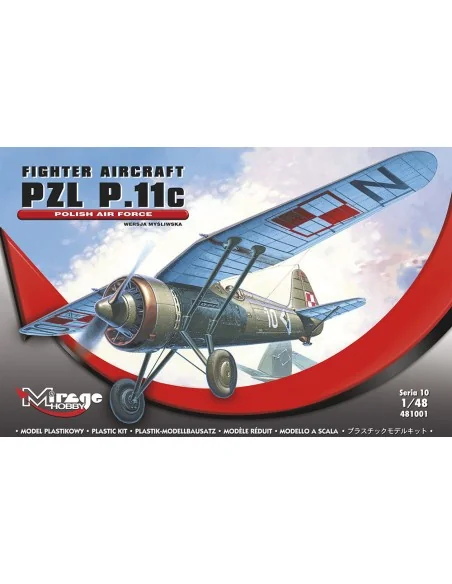 PZL P-11 C Polnische Luftwaffe mit Resin- und Fotoätzteilen, 1/48 -...