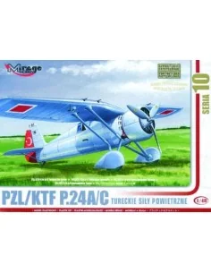 PZL/TFK P.24 C Türkische Luftwaffe mit Resin- und Fotoätzteilen, 1/...