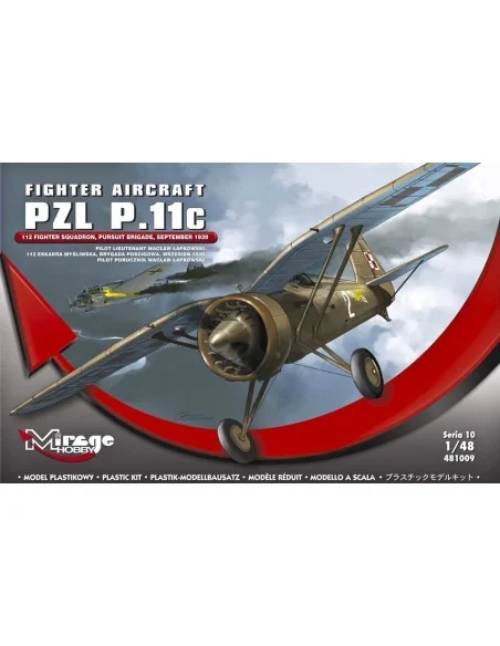 Fighter Aircraft PZL P.11c, 1/48 - Mirage Hobby 481009