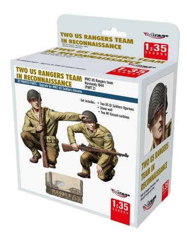 TWO US RANGERS TEAM IN RECONNAISSANCE, 1/35 - Mirage Hobby 350003