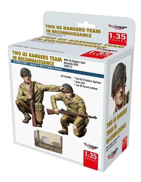 TWO US RANGERS TEAM IN RECONNAISSANCE, 1/35 - Mirage Hobby 350003