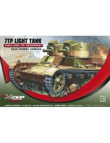 7TP Light Tank Twin Turret Version, 1/35 - Mirage Hobby 355002