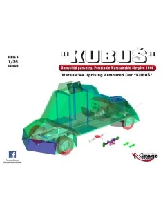KUBUS Warsaw´44 Uprising Armoured Car, 1/35 - Mirage Hobby 355026 2