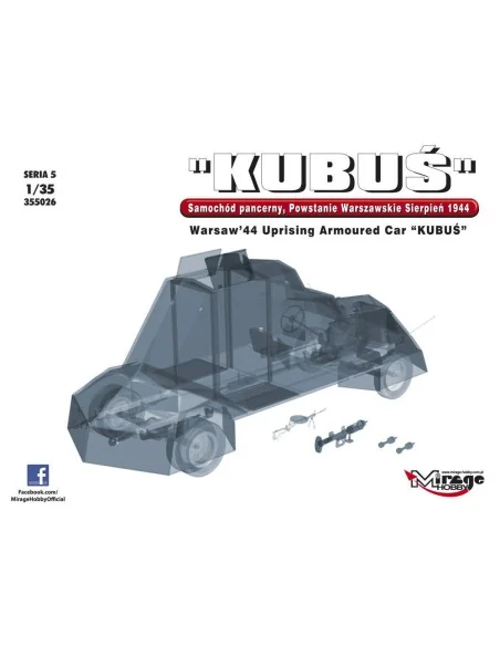 KUBUS Warsaw´44 Uprising Armoured Car, 1/35 - Mirage Hobby 355026