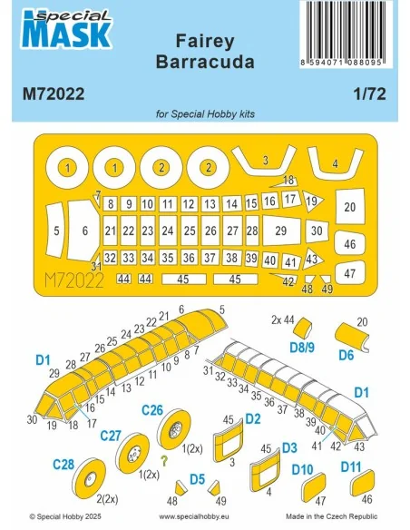 Fairey Barracuda MASK, 1/72 - Special Hobby 100-M72022