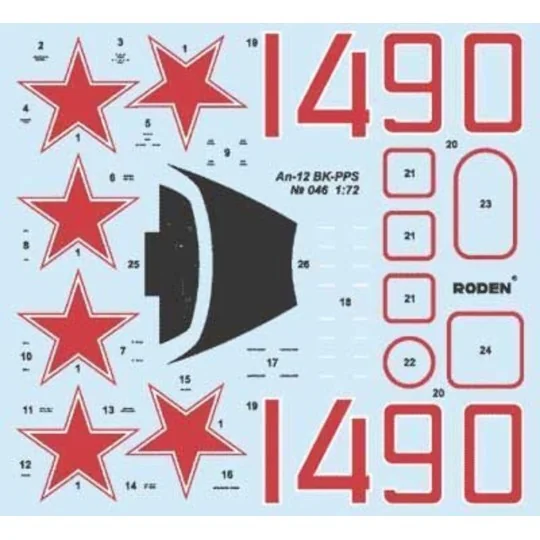 An-12 BK-PPS, 1/72 - Roden 046 An-12 BK-PPS, 1/72 - Roden 046