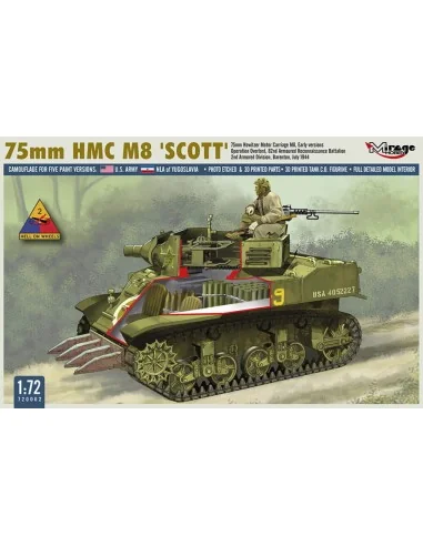 75mm HMC M8 SCOTT Early Version, 1/72 - Mirage Hobby 720002