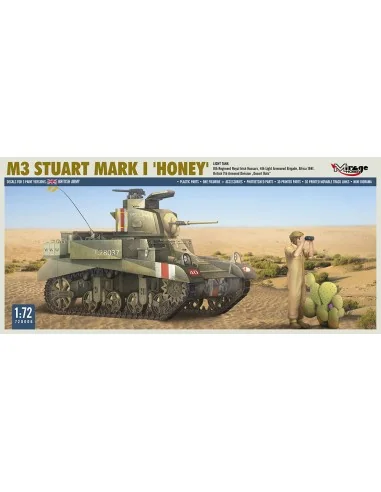M3 STUART Mk I ´HONEY´ light tank, 1/72 - Mirage Hobby 720006