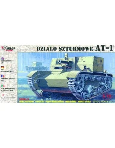 AT-1 Sturmgeschütz mit Inneneinrichtung, 1/72 - Mirage Hobby 72605