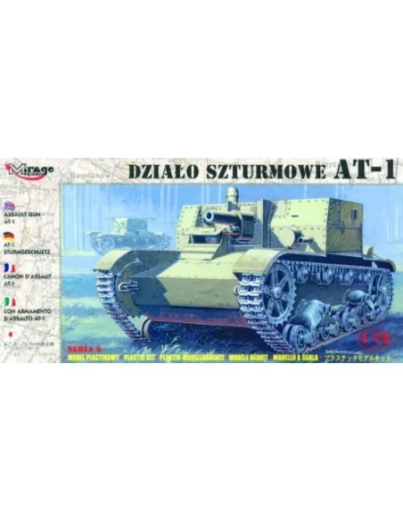 AT-1 Sturmgeschütz mit Inneneinrichtung, 1/72 - Mirage Hobby 72605