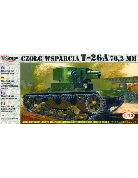 Leichter Panzer T-26 A 76, 2 mm, 1/72 - Mirage Hobby 72610