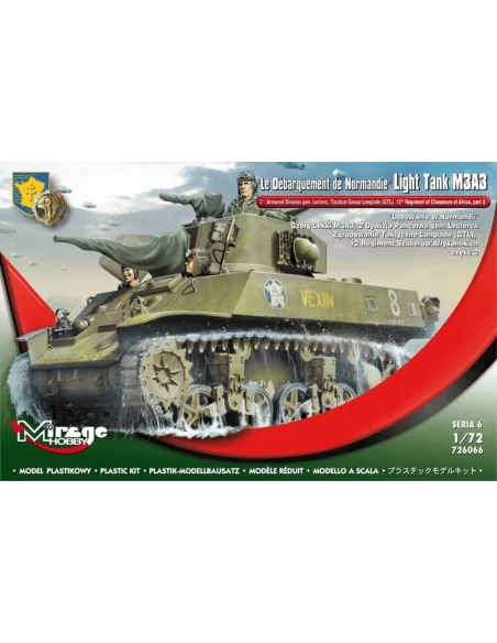 Le Débarquement de Normandie" Light Tank M3A3, 1/72 - Mirage Hobby ...