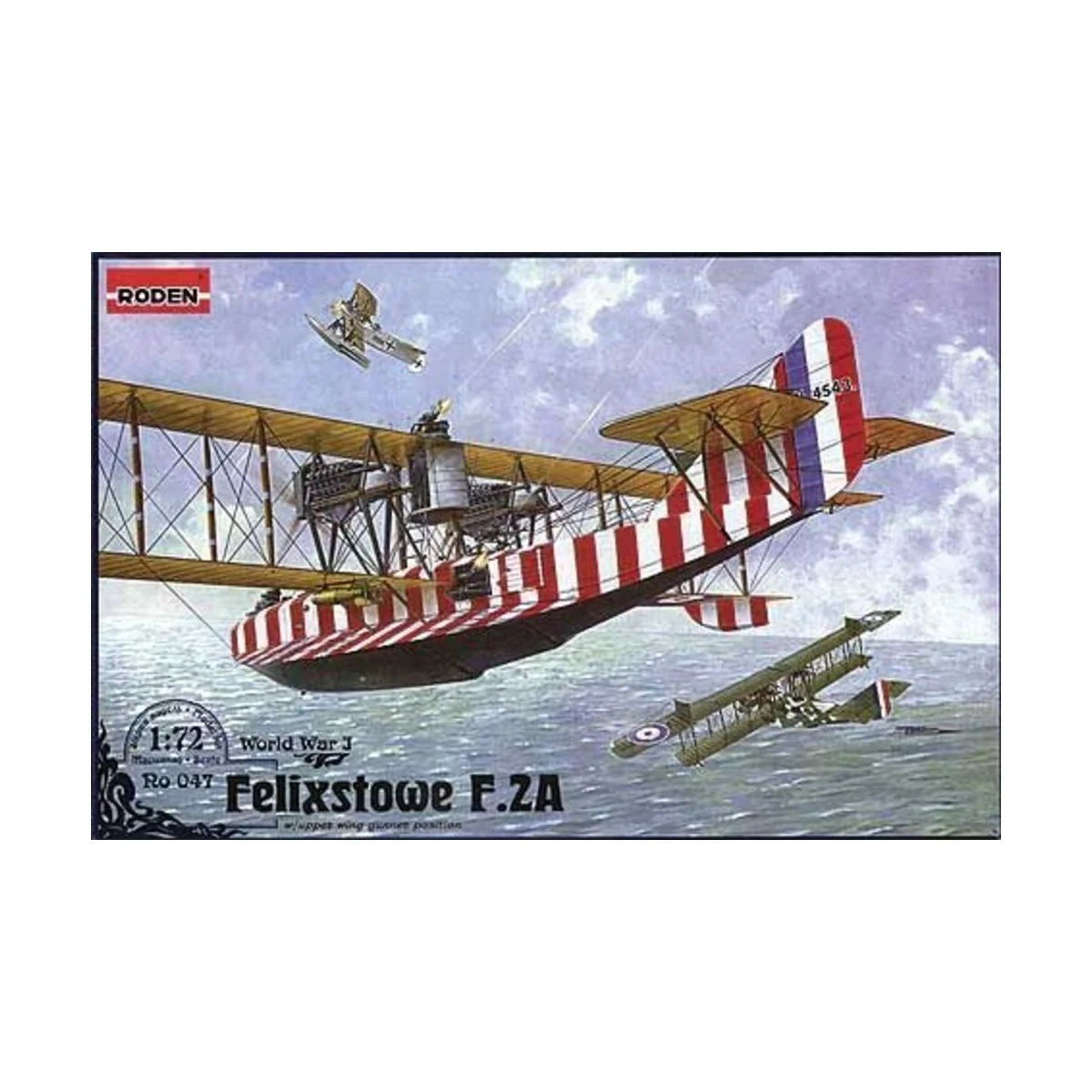 Felixstowe F.2A w/upper wing gunner position, 1/72 - Roden 047