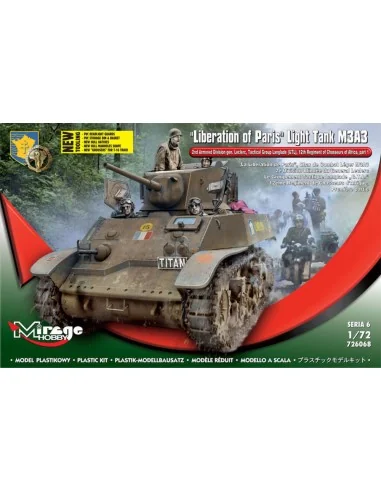 Liberation of Paris, Light Tank M3A3, 1/72 - Mirage Hobby 726068