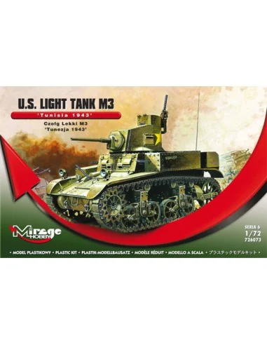 U.S. Light Tank M3 "Tunisia 1943", 1/72 - Mirage Hobby 726073