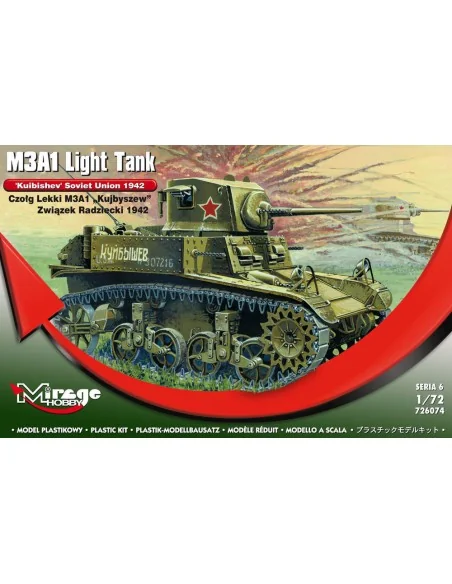 M3A1 Light Tank 'Kuibishev' Sov. Union, 1/72 - Mirage Hobby 726074