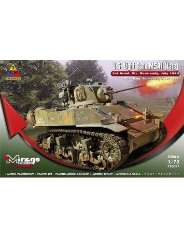 U.S.Light Tank M5A1 (Late) 3rd Armd.DivN, 1/72 - Mirage Hobby 726087
