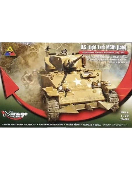U.S. Light Tank M5A1 (Late), 1/72 - Mirage Hobby 726088