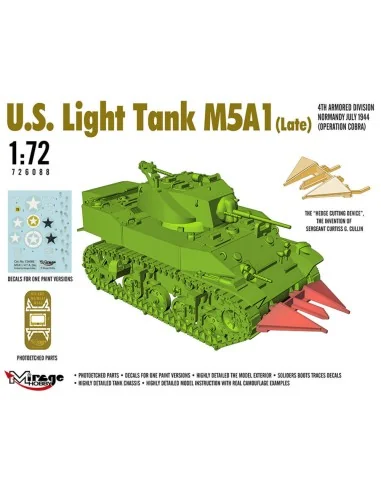 [NO_DESC] U.S. Light Tank M5A1 (Late), 1/72 - Mirage Hobby 726088
