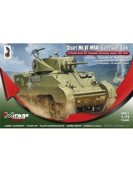 Stuart MK.VI M5A1 (Late) Light Tank, 1/72 - Mirage Hobby 726089