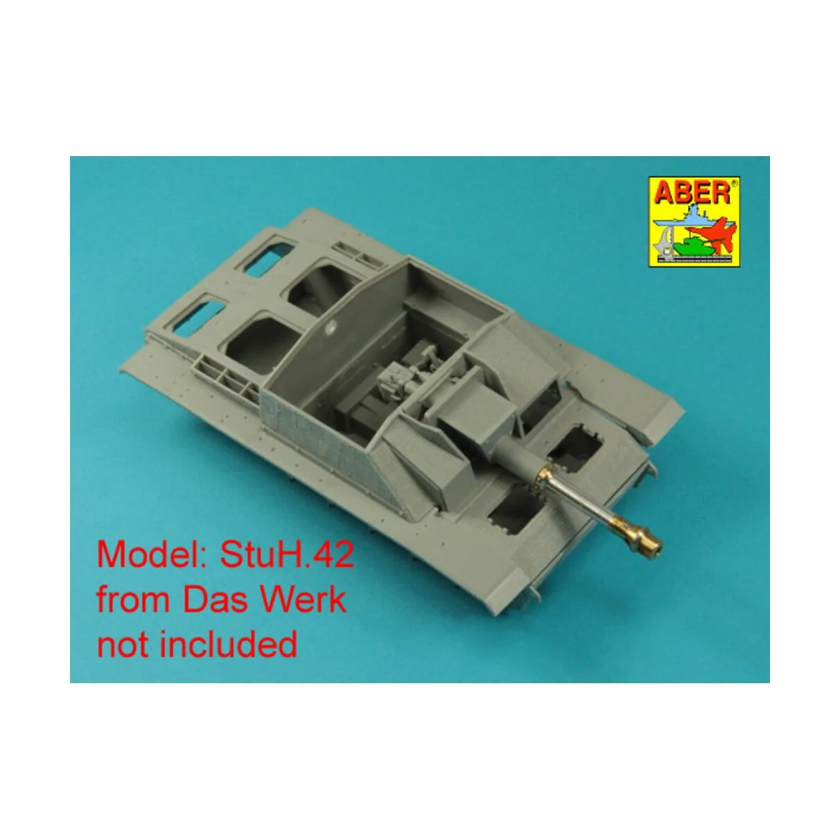 Germ. 10, 5 cm L/28 Barrel for StuH 42 early, 1/35 - Aber Models 35...