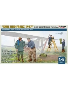 WWI German FA(A) Units Crew 'Emil und Franz 1917' w/Equipment, 1/48...