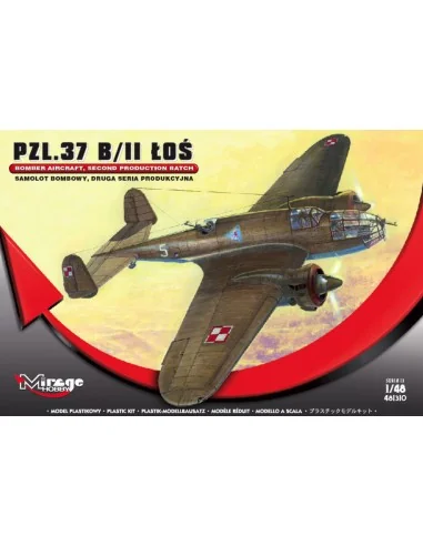 [NO_DESC] PZL.37 B/II LOS Bomber Aircraft, 1/48 - Mirage Hobby 481310