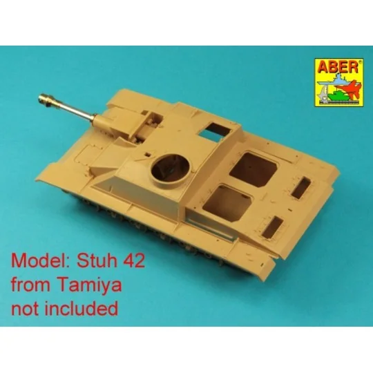 Germ. 10, 5 cm L/28 Barrel for StuH 42 early, 1/35 - Aber Models 35...