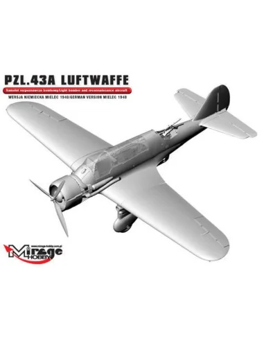 PZL.43A Luftwaffe Germ.Vers. MIELEC 1940, 1/48 - Mirage Hobby 481311