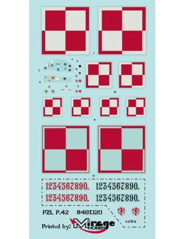 PZL P.42 (Polish Light Diving Bomber), 1/48 - Mirage Hobby 481320