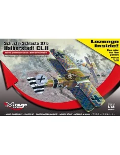 Schusta/Schlasta 27b Halberstadt + color, 1/48 - Mirage Hobby 481401
