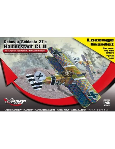 Schusta/Schlasta 27b Halberstadt + color, 1/48 - Mirage Hobby 481401