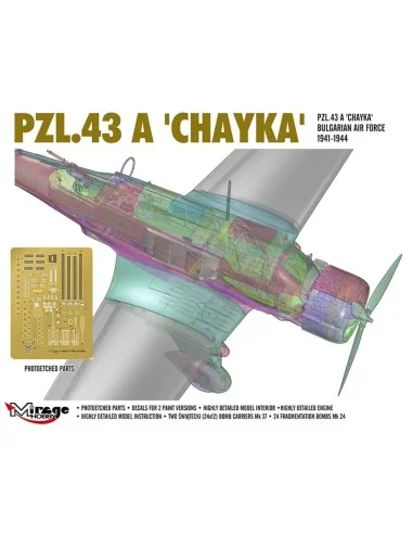 PZL.43 A 'CHAYKA' Bulgarian Air Force 1941-1944, 1/48 - Mirage Hobb...