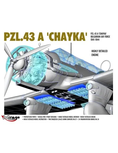 PZL.43 A 'CHAYKA' Bulgarian Air Force 1941-1944, 1/48 - Mirage Hobb...