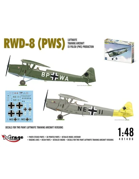 RWD-8 (PWS) Luftwaffe training aircraft ex Polisch Produktion, 1/48...