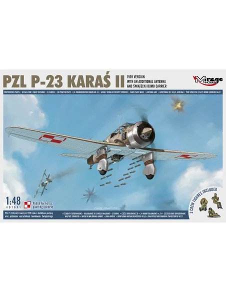 PZL P-23 KARAS II, 1939 Version with an Additional Antenna, 1/48 - ...