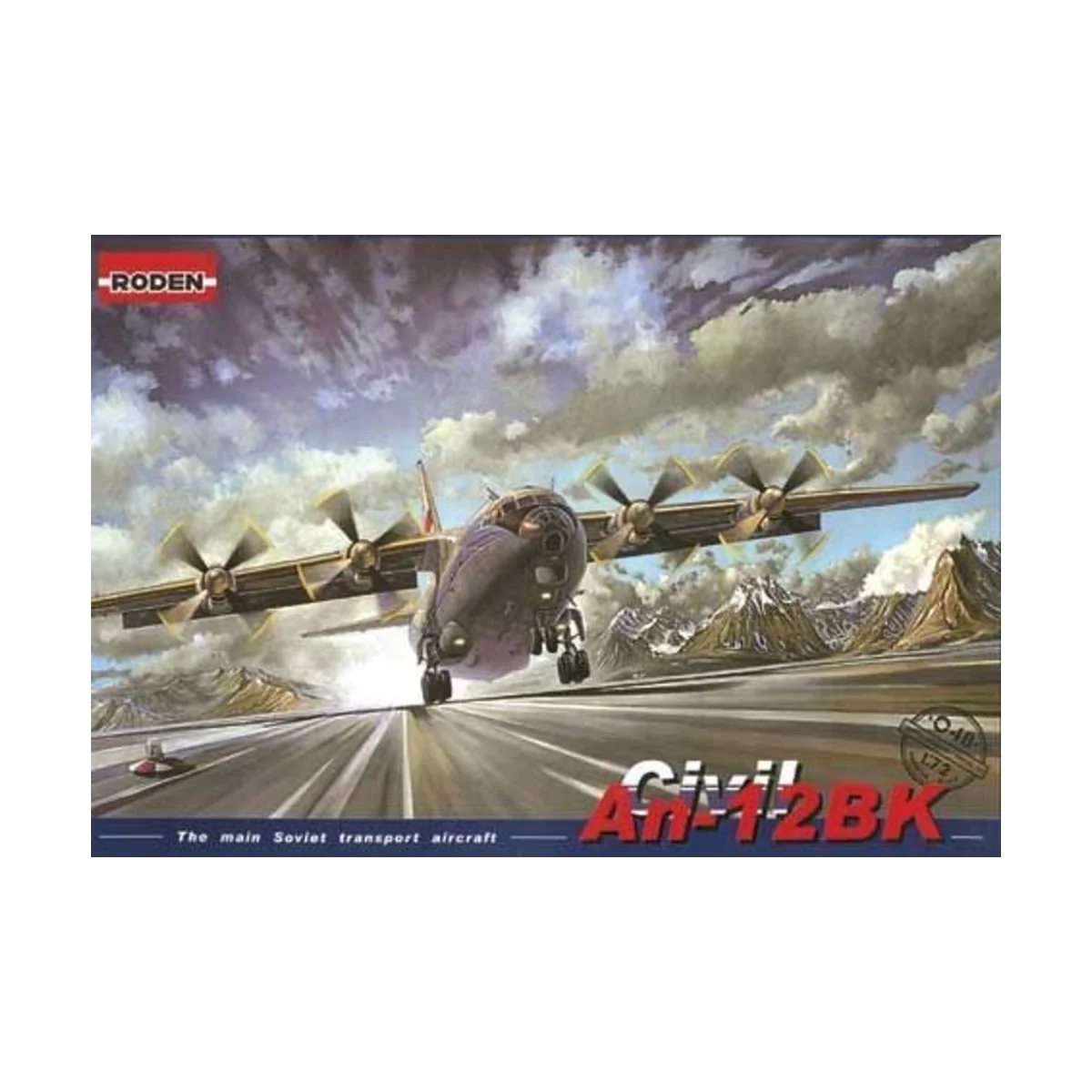 AN-12BK Civil, 1/72 - Roden 048 AN-12BK Civil, 1/72 - Roden 048