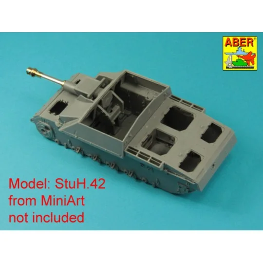 Germ. 10, 5 cm L/28 Barrel for StuH 42 early, 1/35 - Aber Models 35...