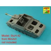 Germ. 10,5 cm L/28 Barrel for StuH 42 early - Aber Models 35 L-341