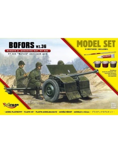 37mm BOFORS wz 36 anti tank gun(ModelSet, 1/35 - Mirage Hobby 835061