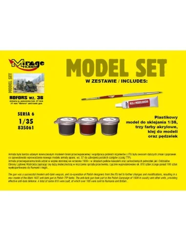 [NO_DESC] 37mm BOFORS wz 36 anti tank gun(ModelSet, 1/35 - Mirage H...