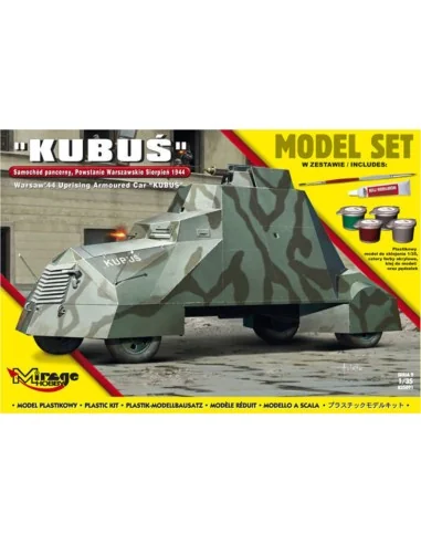 Kubus(Warsaw'44 Uprising Armoured Car) Model Set, 1/35 - Mirage Hob...