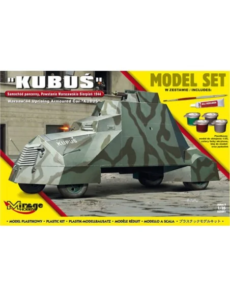 Kubus(Warsaw'44 Uprising Armoured Car) Model Set, 1/35 - Mirage Hob...