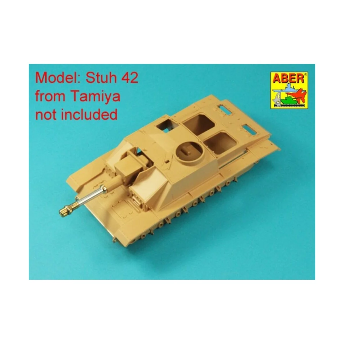 Germ. 10, 5 cm L/28 Barrel for StuH 42 early, 1/35 - Aber Models 35...
