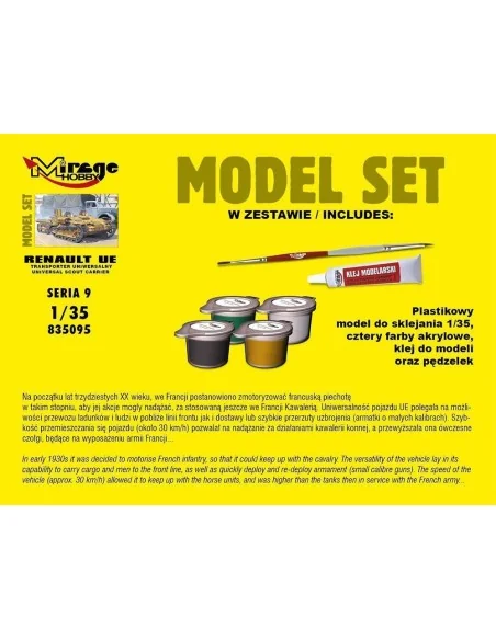 Renault UE reconnaissance tankette(Model Model Set, 1/35 - Mirage H...