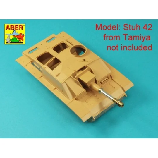 Germ. 10, 5 cm L/28 Barrel for StuH 42 early, 1/35 - Aber Models 35...